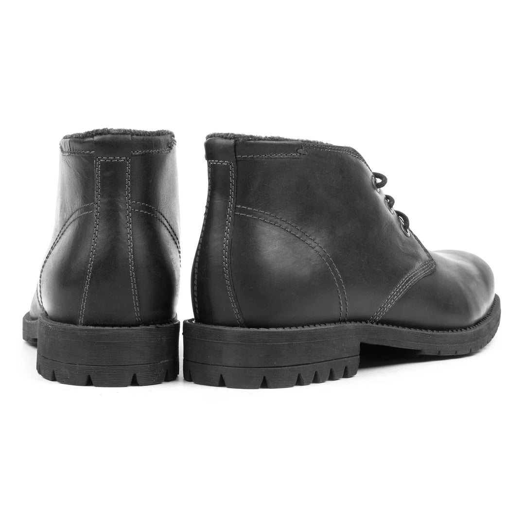 GORDON CHUCKA BOOT Black Leather Pull up