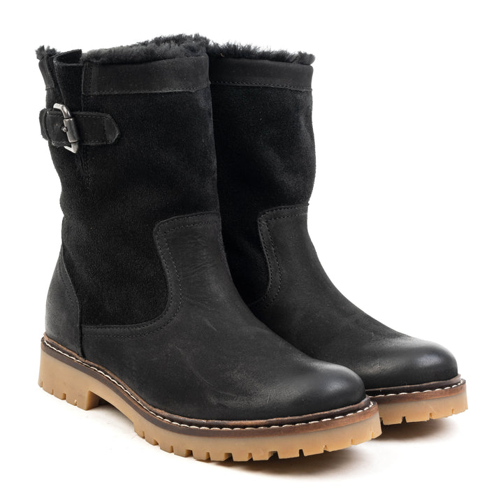 PLAZA BOOT Black Leather