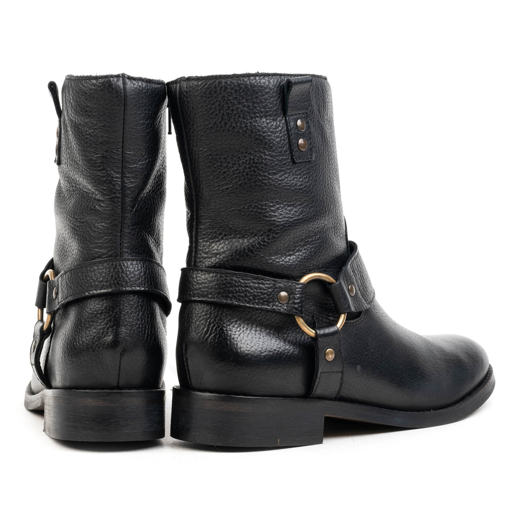 SARTO BOOT Black Leather Milled
