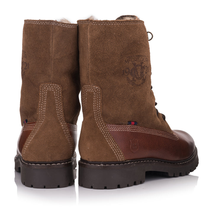 PLAZA FIELD BOOT Chestnut Leather Plain