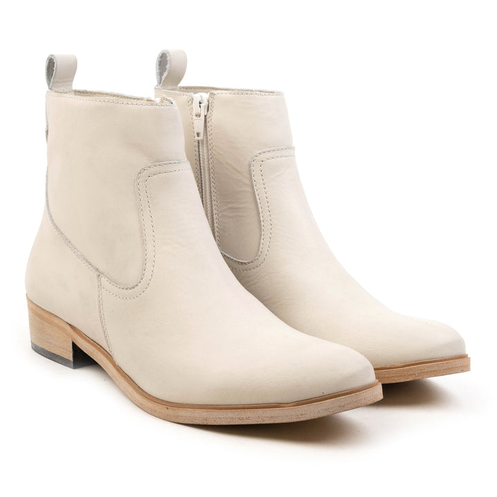 RICCIA ANKLE BOOT Ice Leather