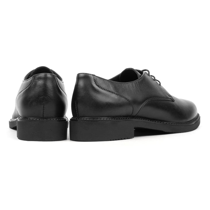 VIENA DERBY Black Leather Plain