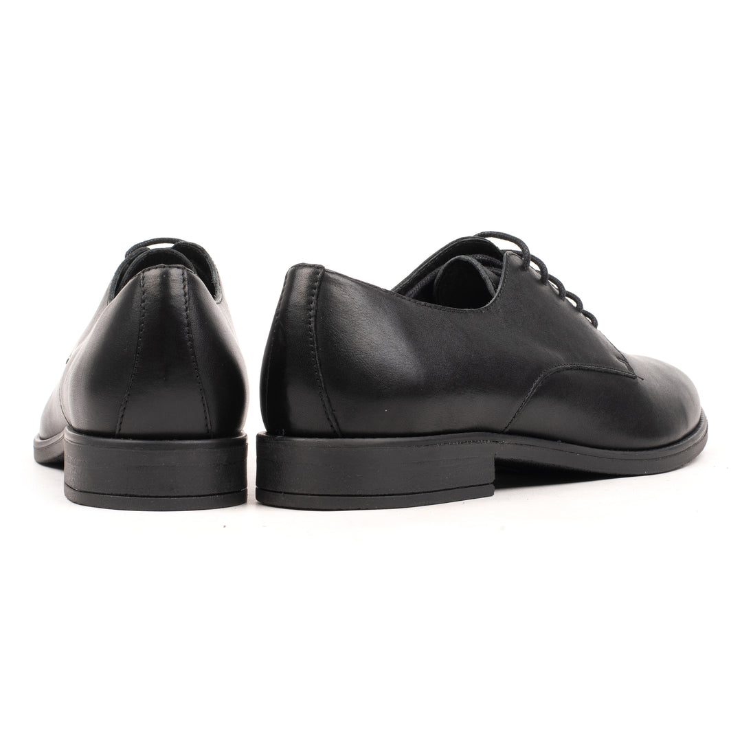 DAISA SHOE Black Leather Plain