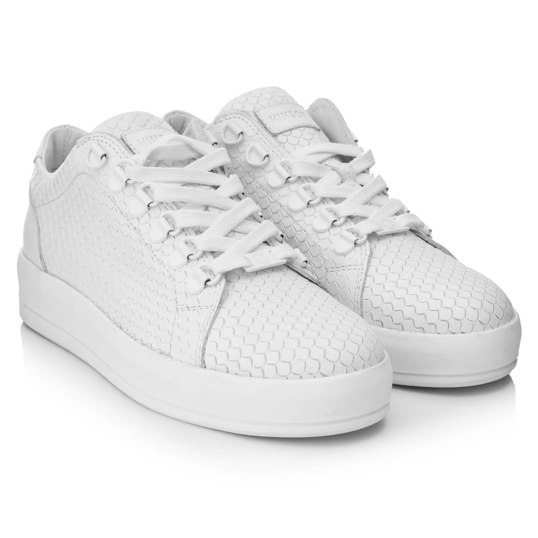 JENNER MONO SNEAKER LOW White Leather