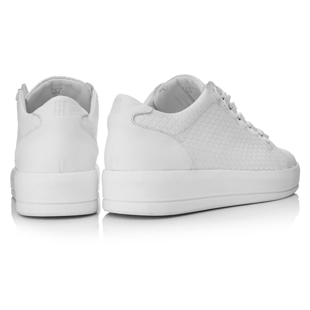 JENNER MONO SNEAKER LOW White Leather