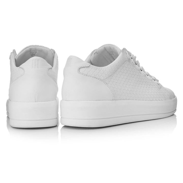 JENNER MONO SNEAKER LOW White Leather