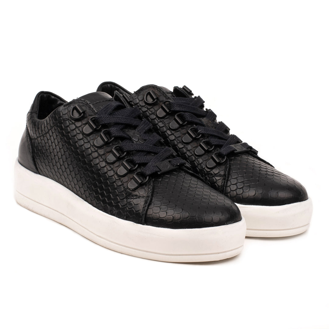 JENNER MONO LOW Black Dragon Embossed