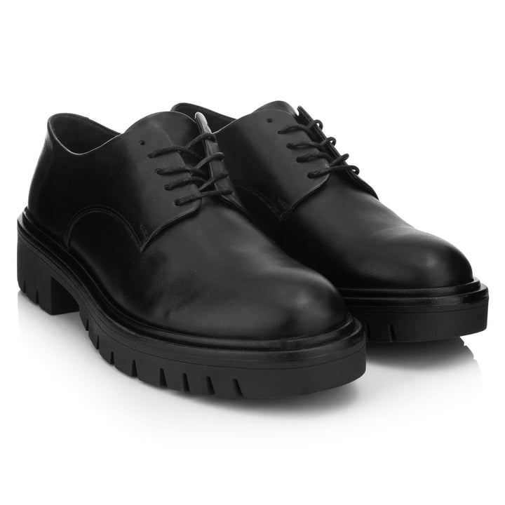 LAURIE DERBY LACE UP Black Leather