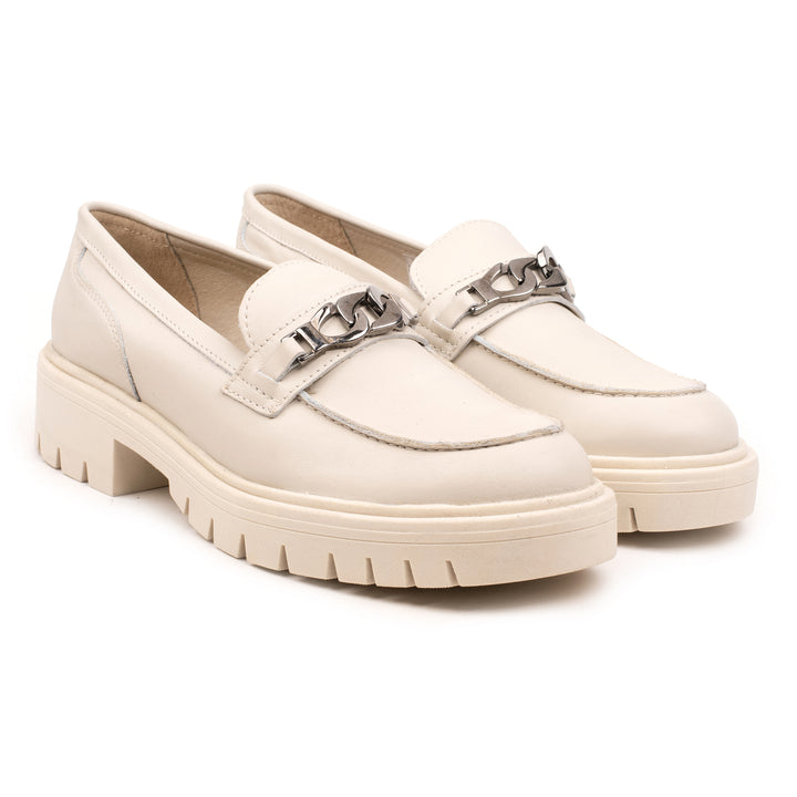 LAURIE CHAIN LOAFER Ice Leather