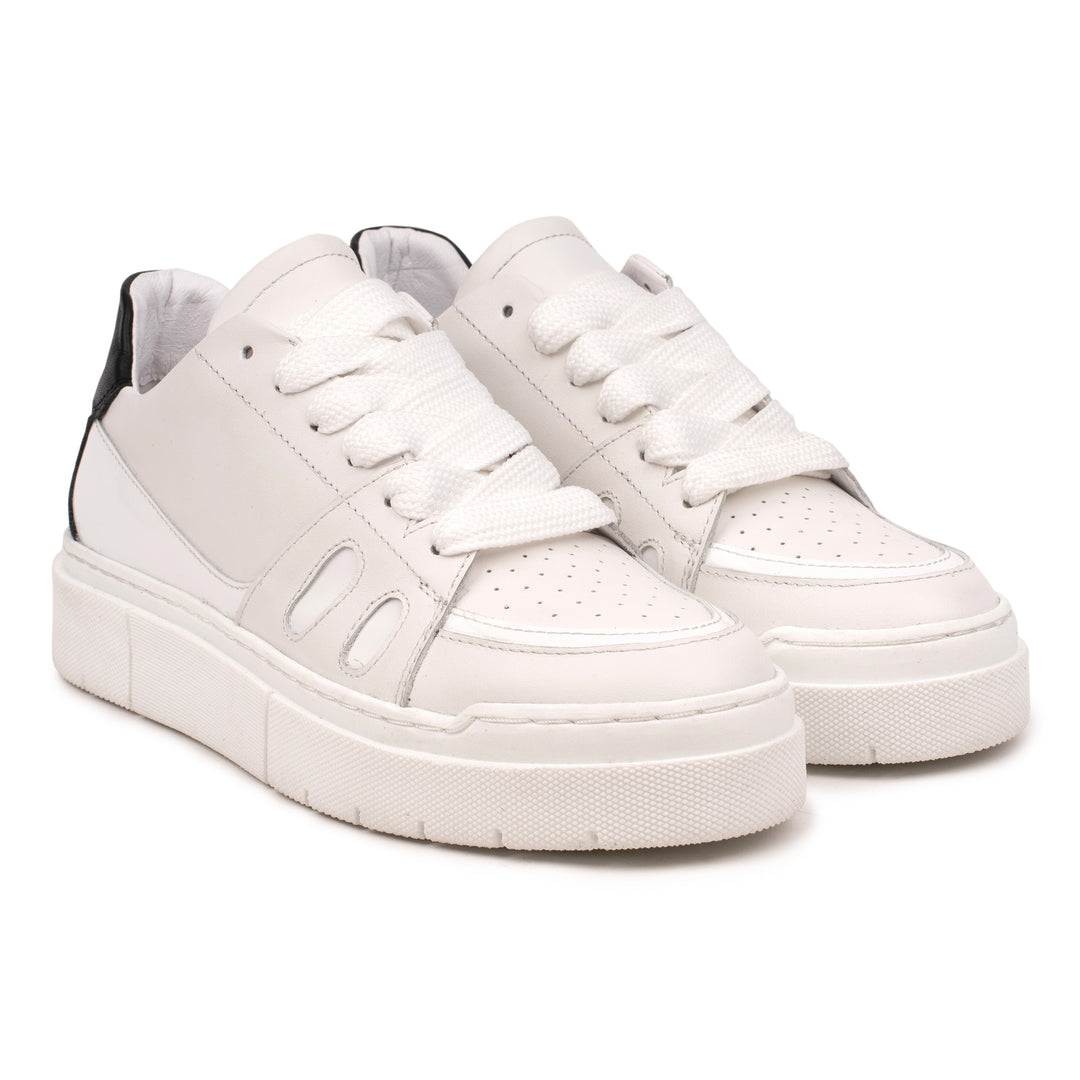 RIVA LOW TOP White/Black Leather