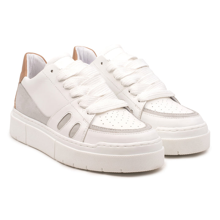 OMNIO Sneaker Alb | Riva Sneaker Low White/Ecru - f