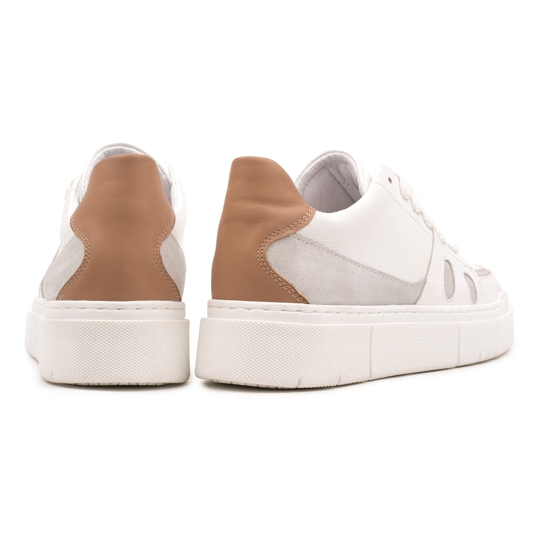 OMNIO Sneaker Alb | Riva Sneaker Low White/Ecru - b