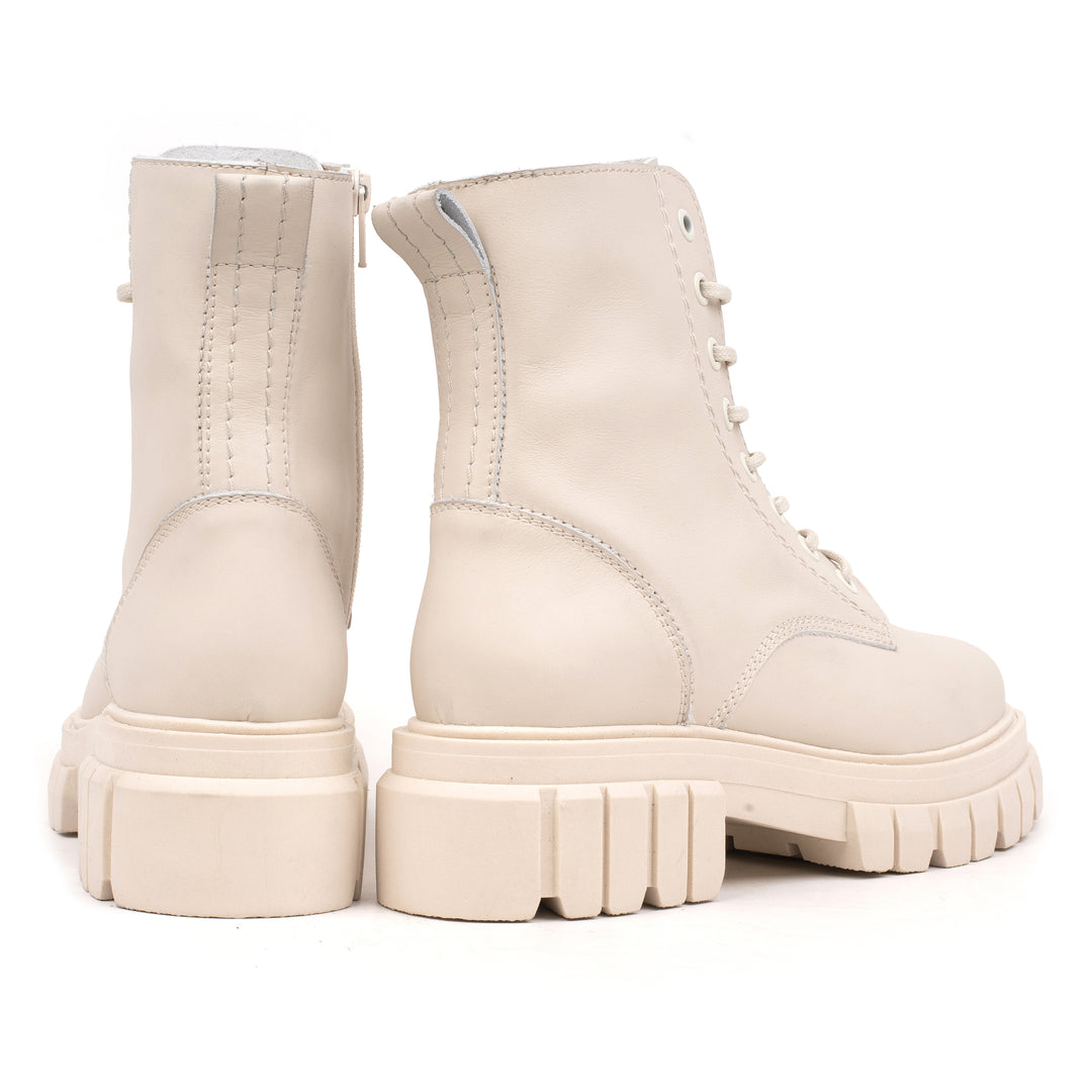 OMNIO Ghete Albe | Loreta Ankle Boot Ice Leather - b