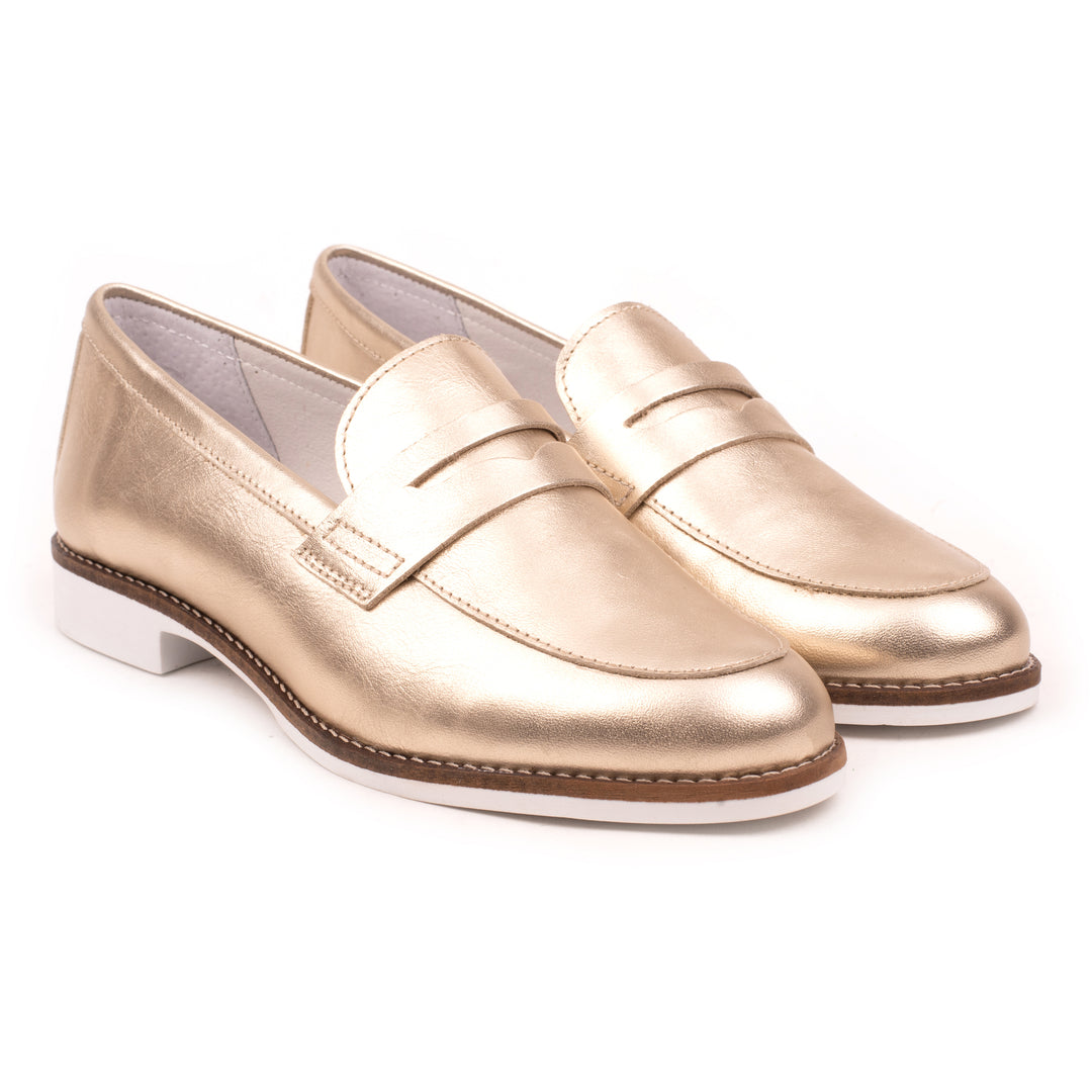 CODE LOAFER Gold Leather
