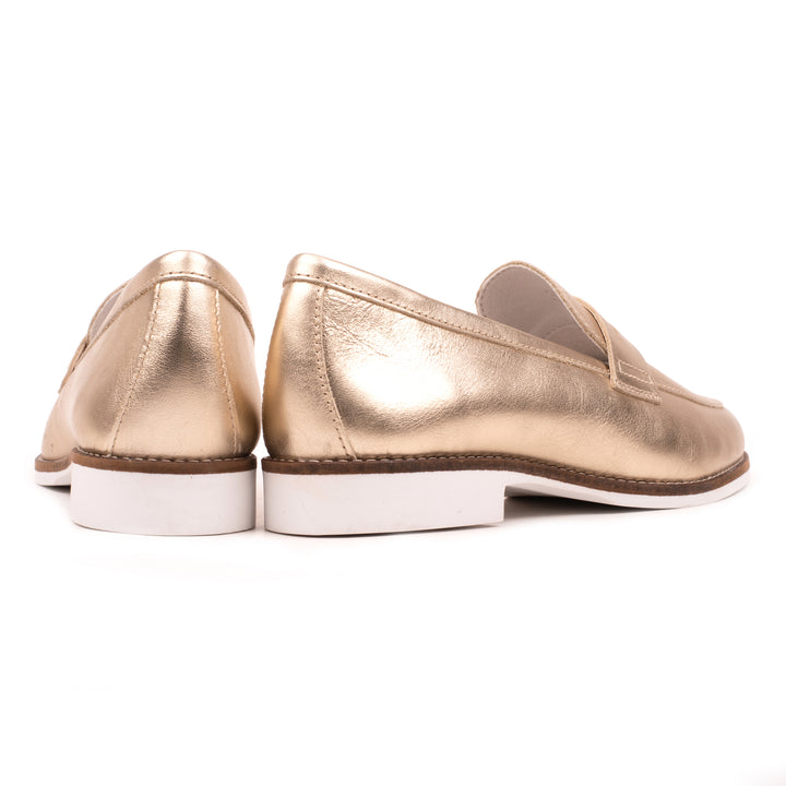 CODE LOAFER Gold Leather