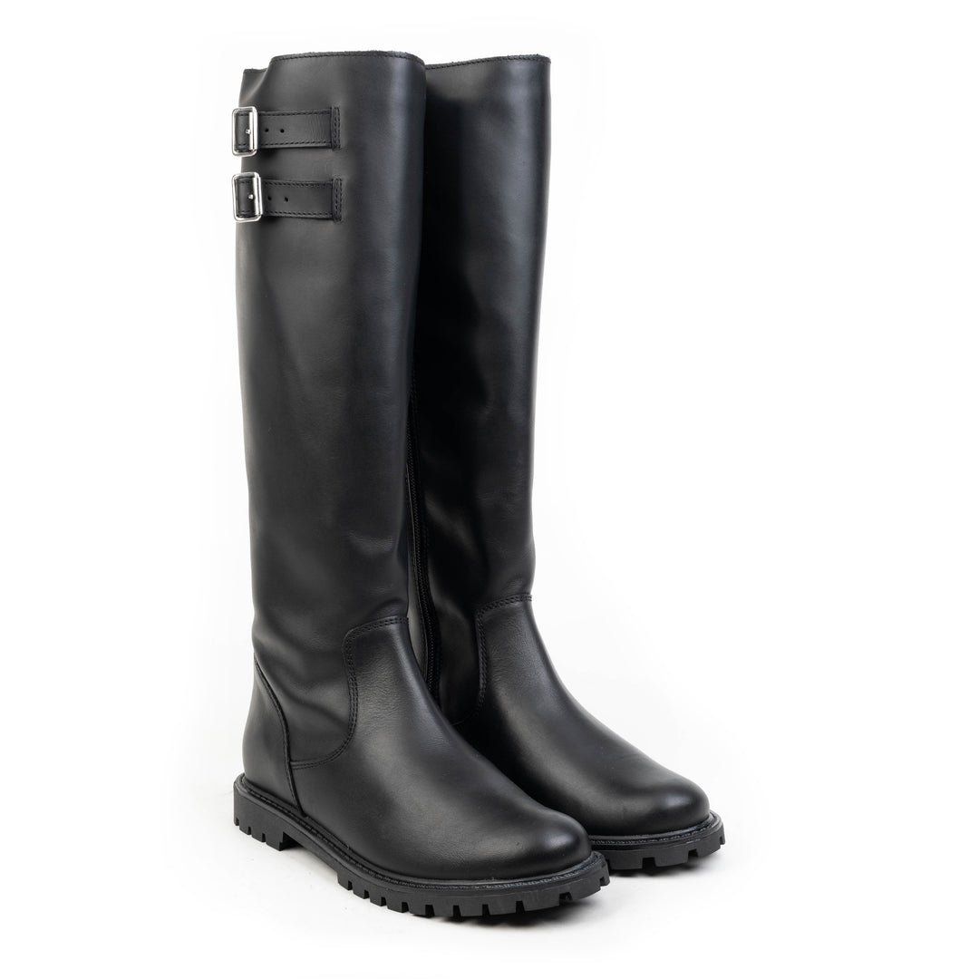 DART LADIES HIGH LEG BOOT Black Leather