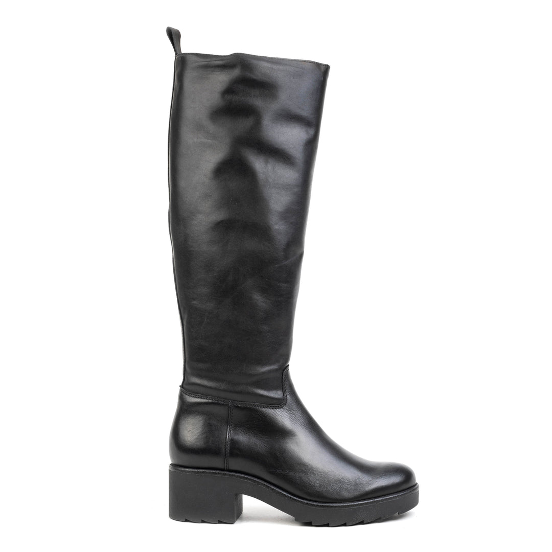 YALE HIGH LEG Black Leather