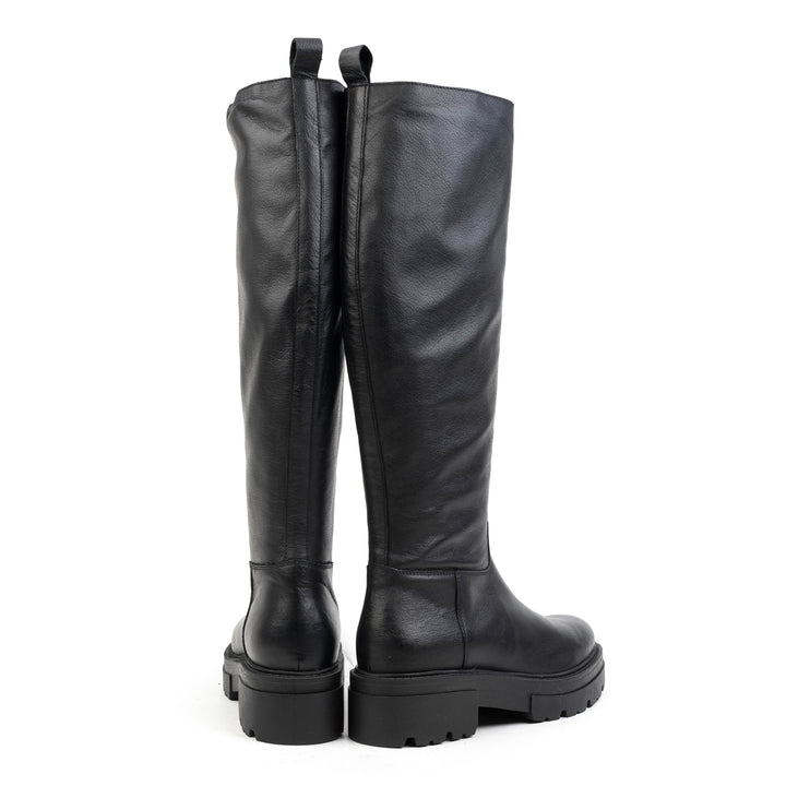 SHARI HIGH BOOT Black Leather