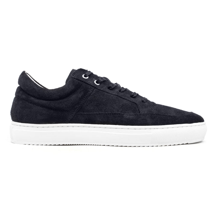 SORREN PADDED LOW Navy Leather Suede