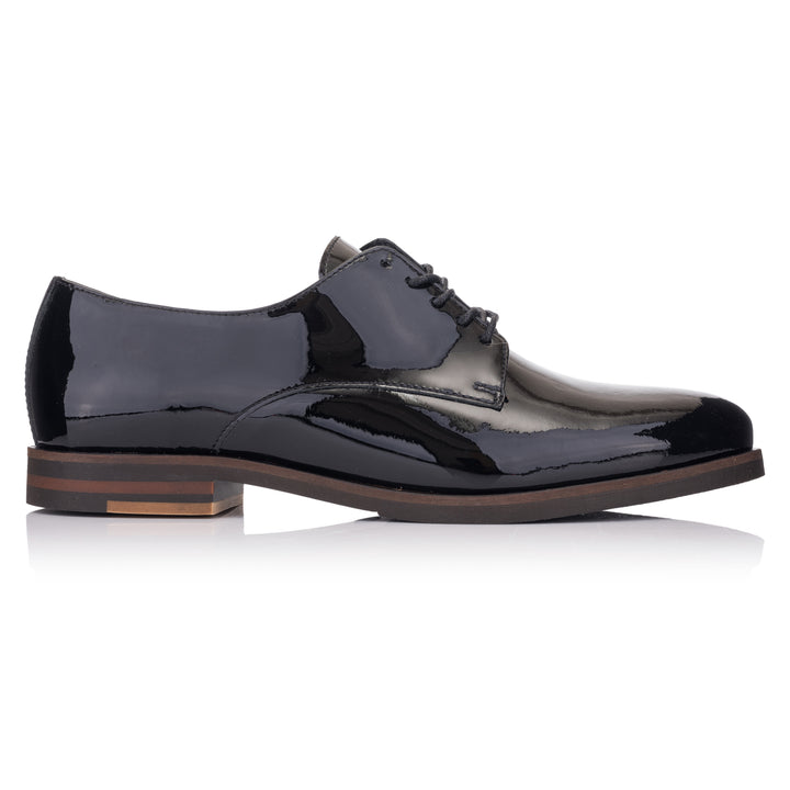 LIDIA GIBSON Black Leather Patent