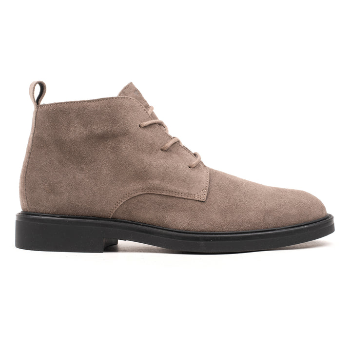 BEATENBERG CHUKKA RAW EDGE Taupe Leather Suede