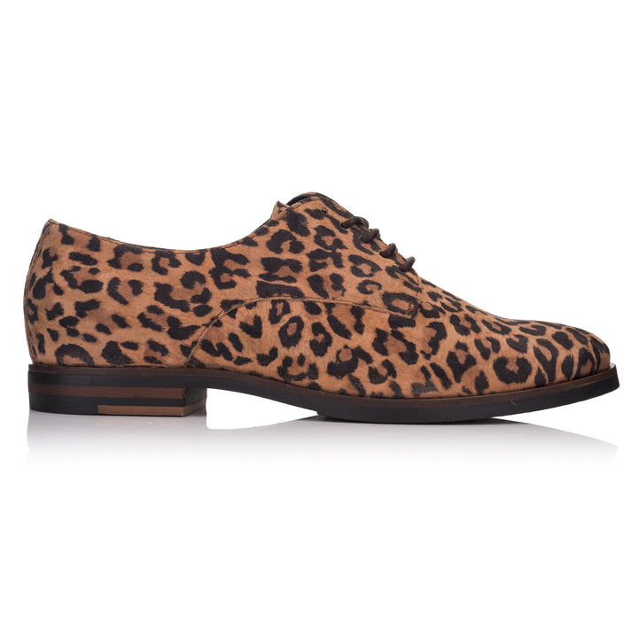 OMNIO Pantof Maro | Lidia Gibson Honey Leopard Suede Leather - s