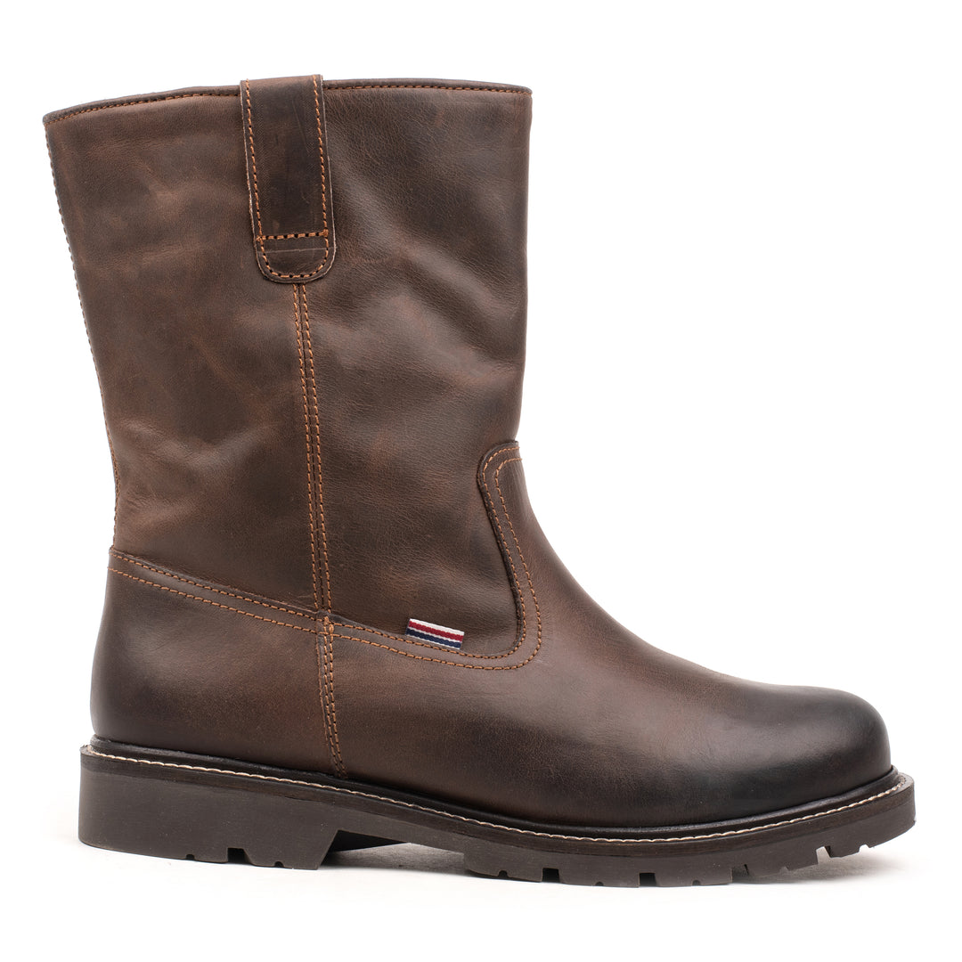 TORNADO 2 PULL-ON HIGH Brown Leather Waxy