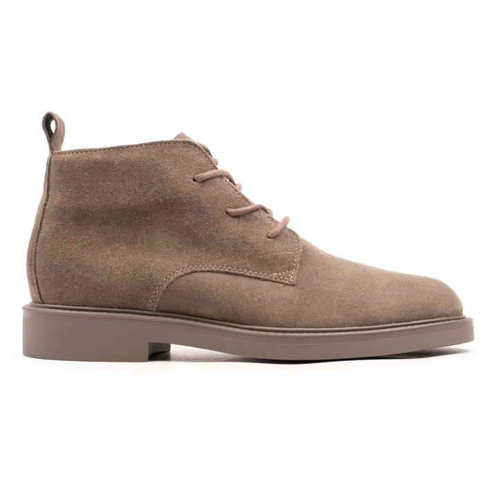 BEATENBERG CHUKKA RAW EDGE Taupe Leather Suede