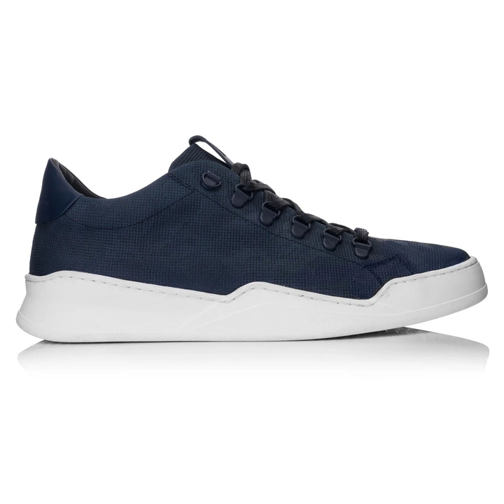 ALLIN HIKING GEO Navy Embossed Leather