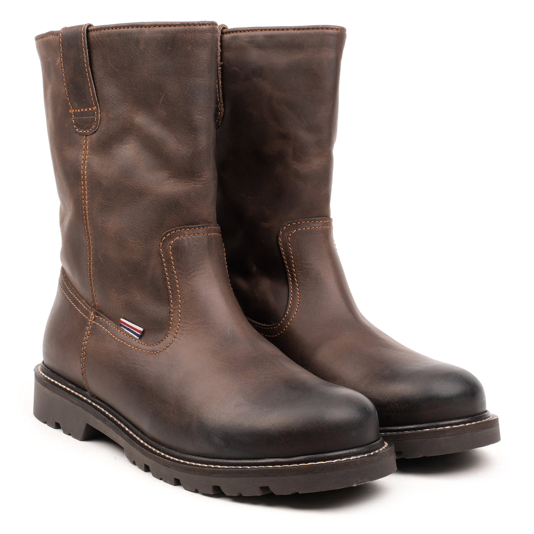 TORNADO 2 PULL-ON HIGH Brown Leather Waxy