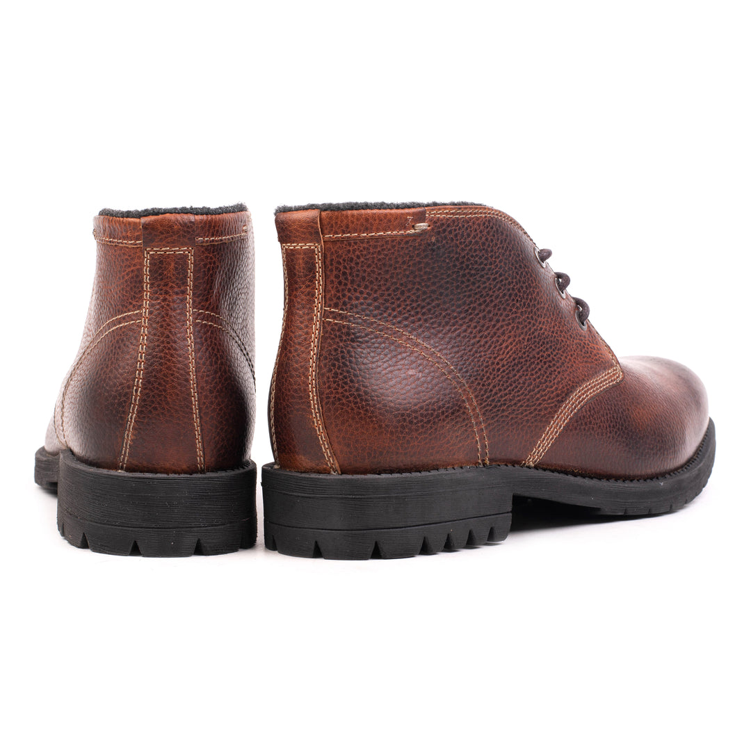 GORDON CHUCKA BOOT Chestnut Leather Pull Up