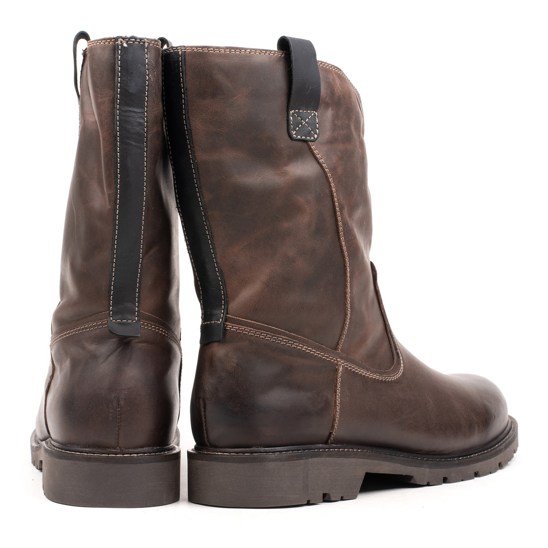 TORNADO BOOT Brown Leather Waxy