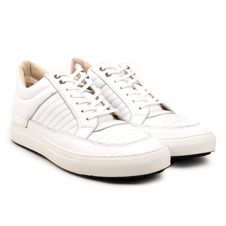 DEXTER STITCH SNEAKER White Leather