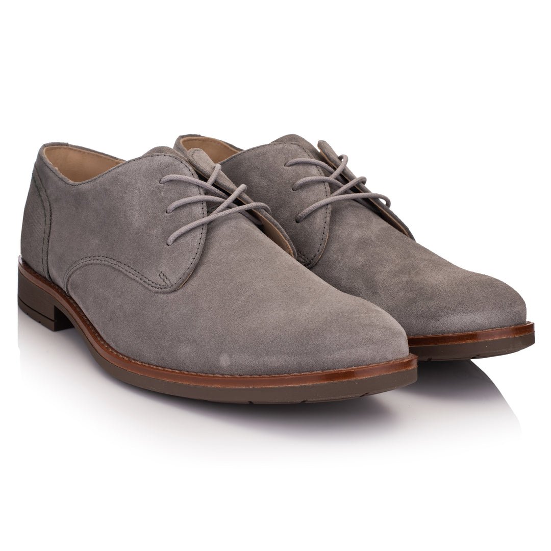OMNIO Pantofi Gri | Batavia Gibson Grey Leather Suede-F