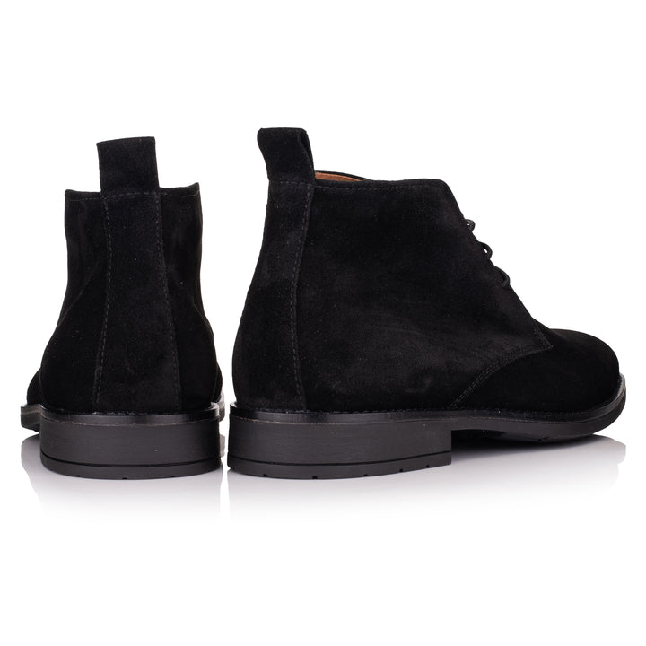 OMNIO Ghete Negre | Batavia Chukka 2 Black Leather Suede-B