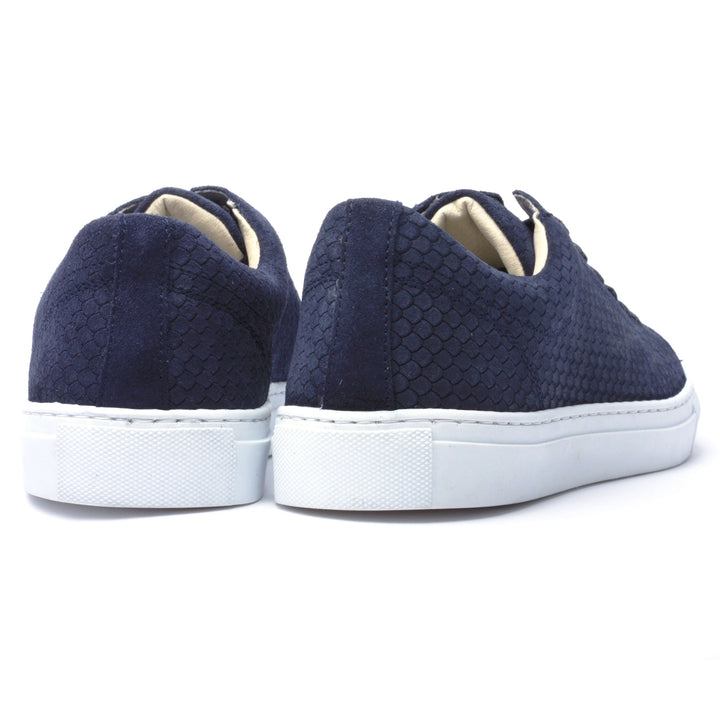 OMNIO Sneaker Bleumarin | Velo Sneaker Eco Dragon Navy Embossed Leather - b