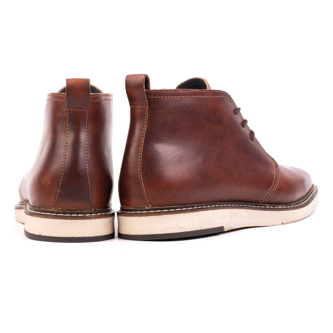 RUBIO CHUKKA BOOT Chestnut Leather Pull Up