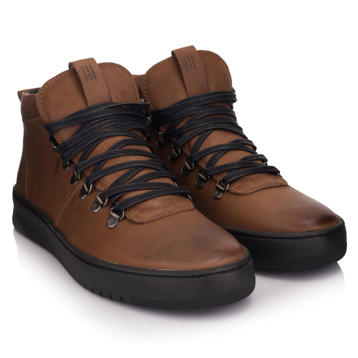 HINSON Ghete Maro | Bennet Hiking High Brown Leather Nubuck - f