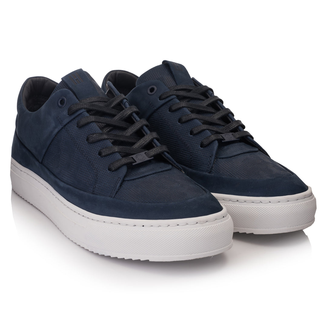 HINSON Sneaker Bleumarin | Sorren P3 Low Navy Geo Camo Embossed - f