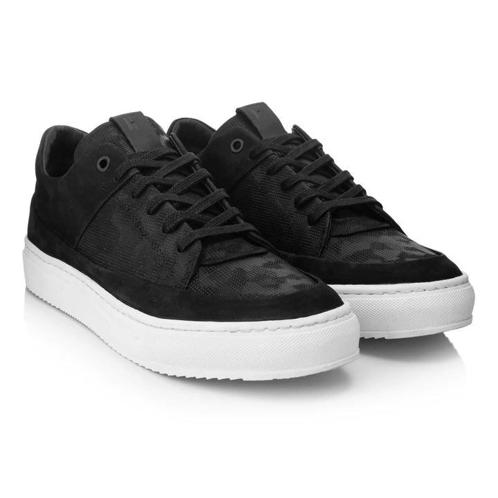 SORREN P3 LOW Black Geo Camo Embossed