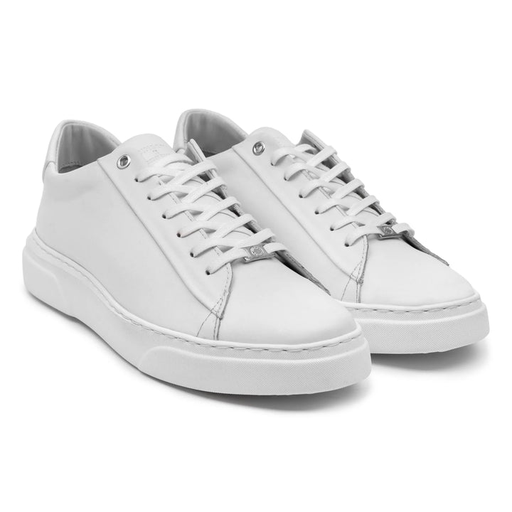 KEA BASE LOW White - Leather Plain