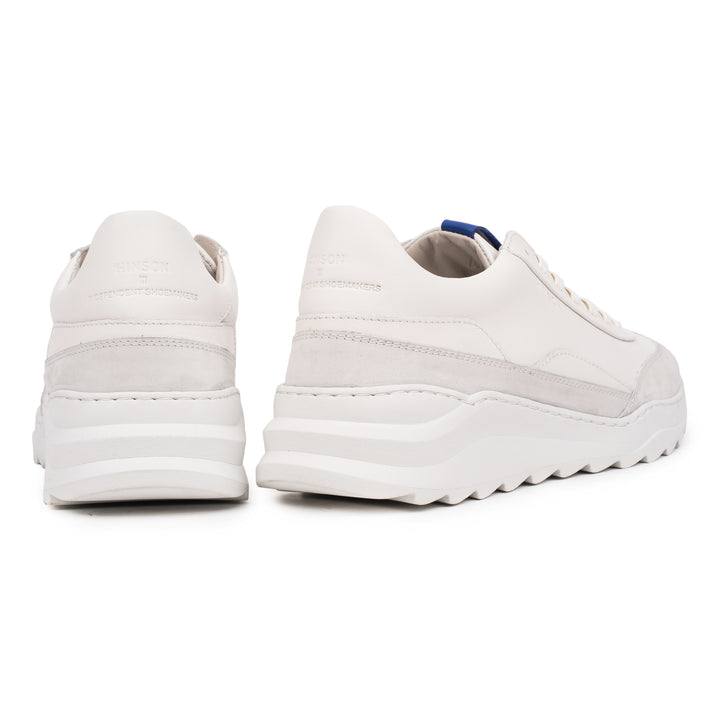 HINSON Sneaker Alb | Viitor Track Low White Leather Milled - b