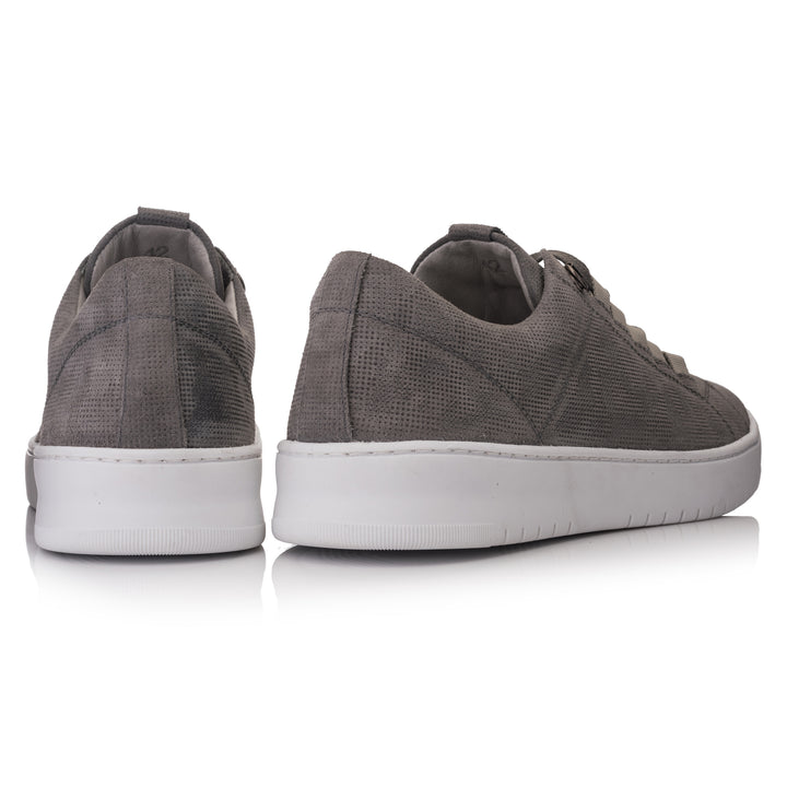BENNET GILLY LOW GEO Grey Embossed Leather