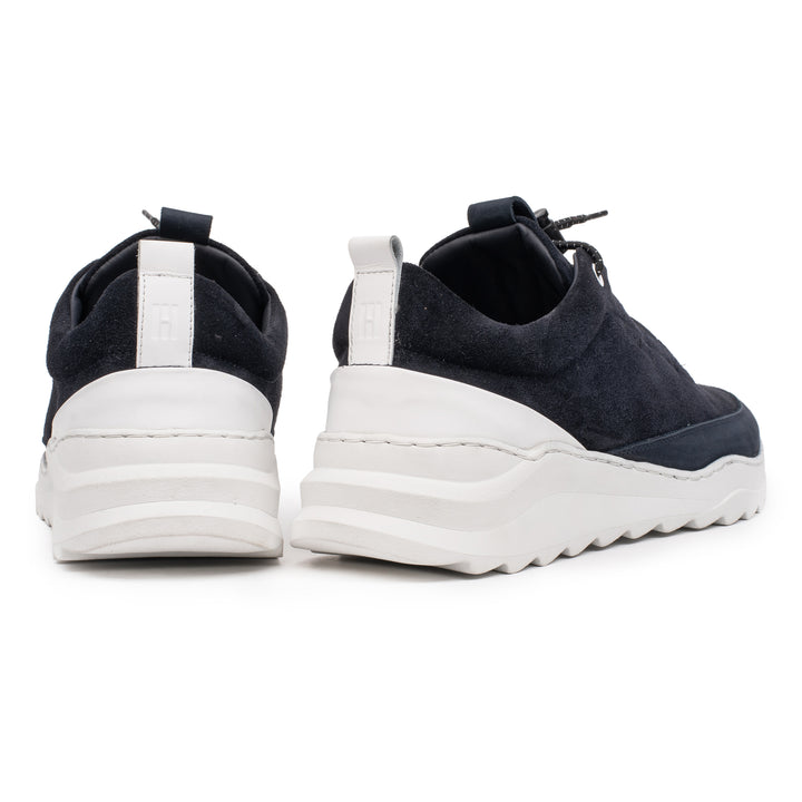 HINSON Sneaker Bleumarin | Viitor Summit Low Navy Velours Nubuck - b