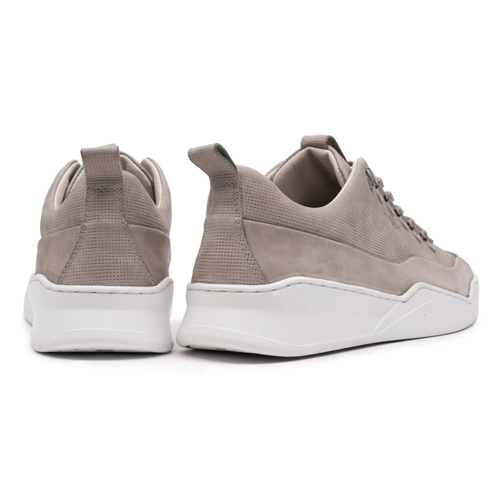 HINSON Sneaker Gri | Allin Trail Low Lt.Grey Nubuck Geo Camo-B