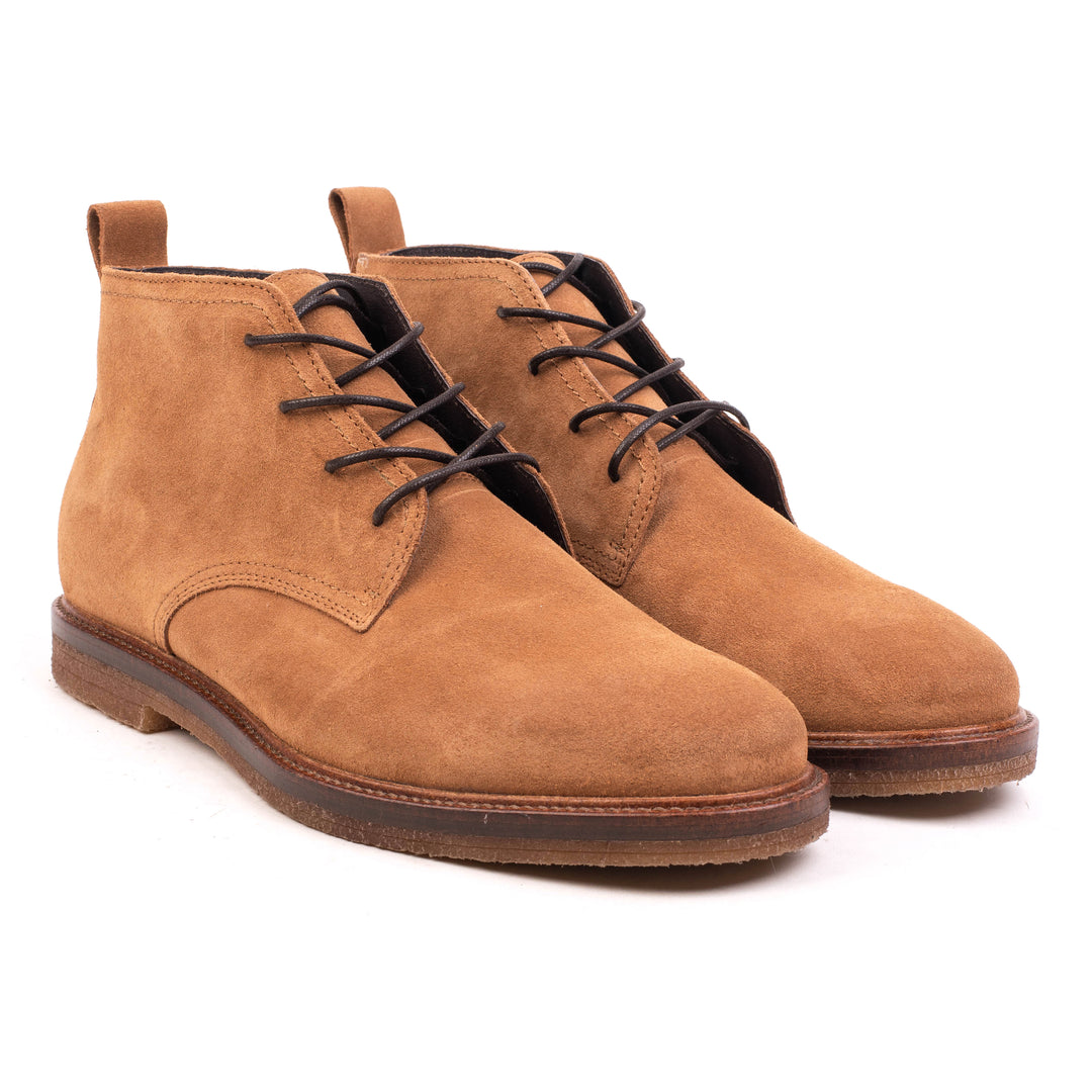 OSVALDO DERBY ANKLE Cognac Suede