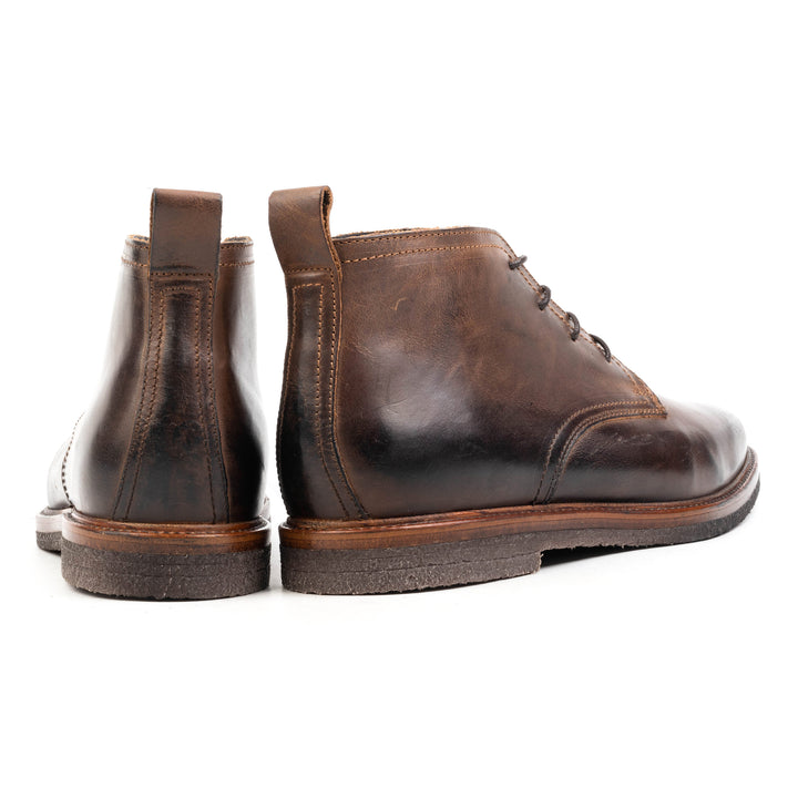 OSVALDO DERBY ANKLE Cognac Leather Pull up