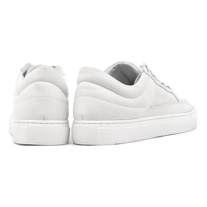 SORREN PADDED LOW White Leather Nubuck