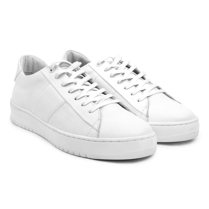 BENNET PADDED LOW White Leather