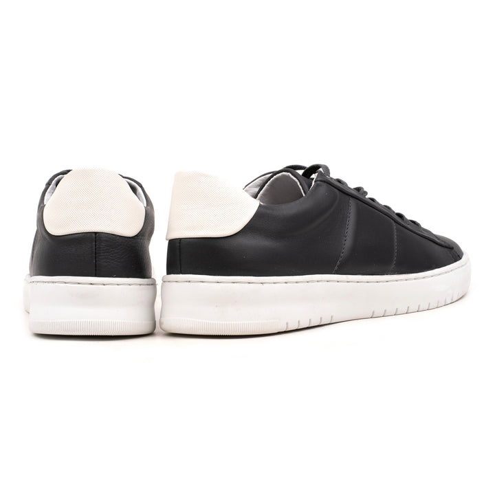 BENNET PADDED LOW Dk Grey Leather Milled